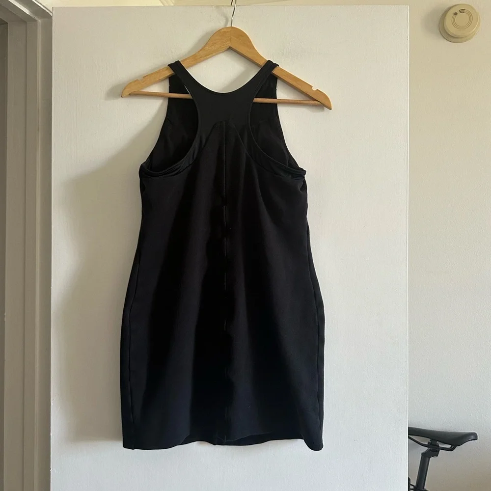 Athleta Black Whirlwind Shelf Bra Tank Dress Size Small EUC - Picture 6 of 12